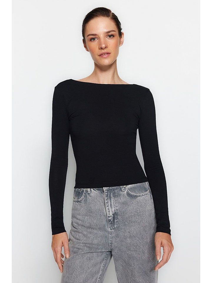 trendyol Koszulka w kolorze czarnym rozmiar: L