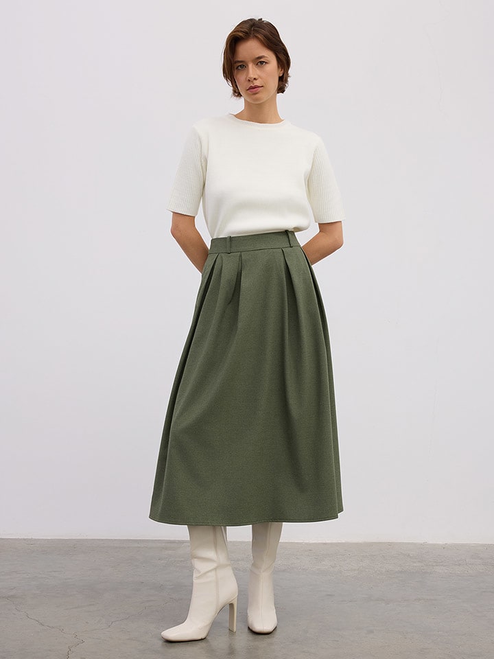 BGN Spódnica w kolorze khaki rozmiar: 34