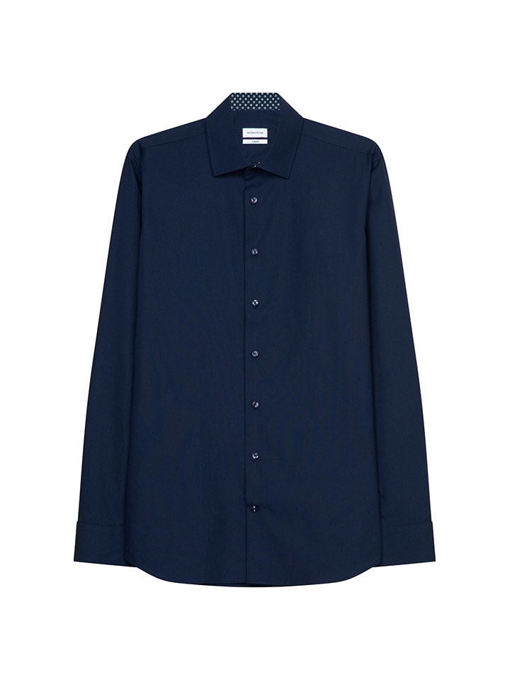 Seidensticker Koszula - Slim fit - w kolorze granatowym rozmiar: 39