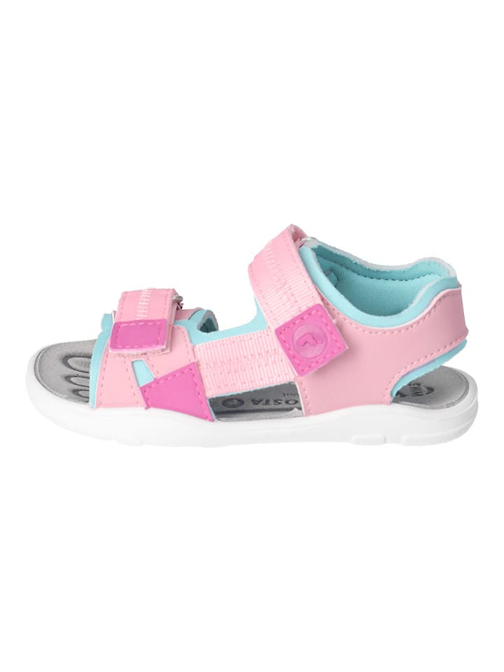 Ricosta Buty "Biggi" w kolorze jasnoróżowo-turkusowym do chodzenia na boso rozmiar: 31