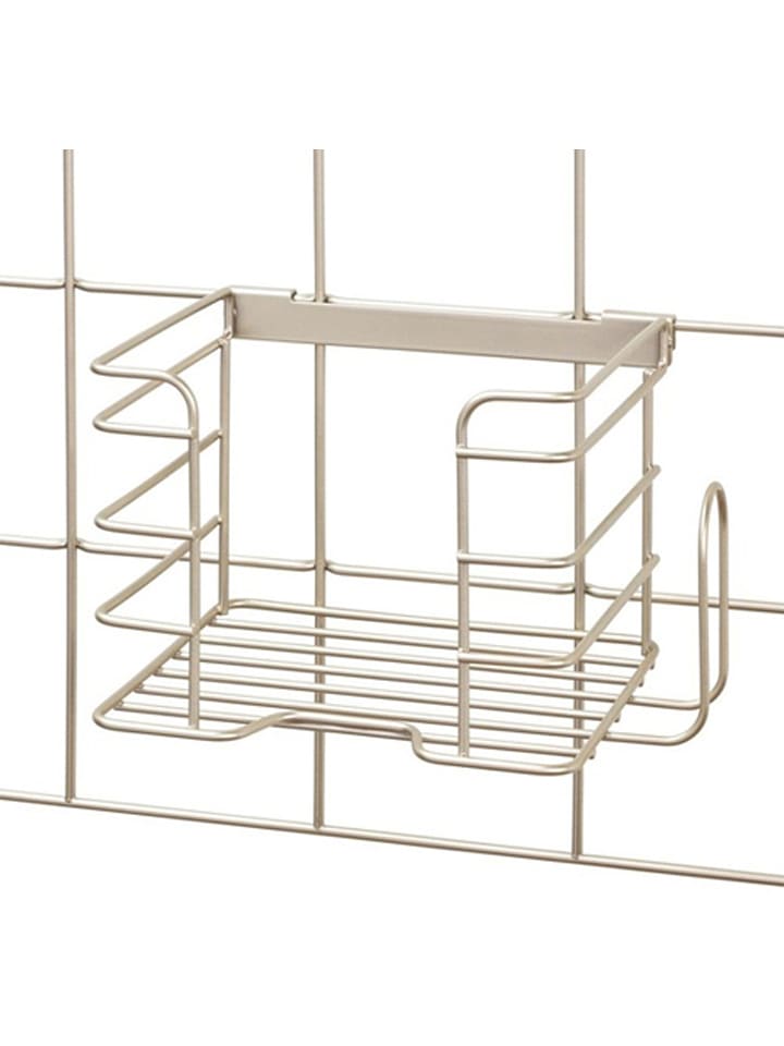 Idesign Wiszący kosz "Jayce" w kolorze beżowym - 20,8 x 15 x 15,3 cm rozmiar: onesize