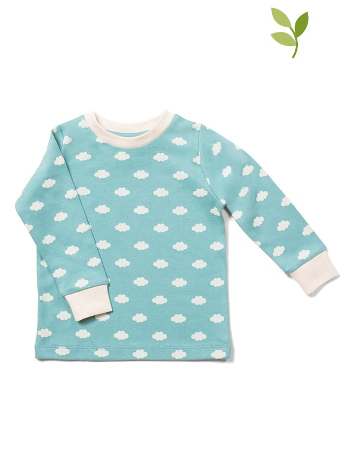 Little Green Radicals Koszulka "Fluffy Cloud" w kolorze błękitnym rozmiar: 116