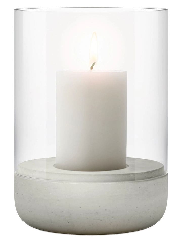 Blomus Świecznik "Calma" w kolorze jasnoszarym - wys. 22 x Ø 15 cm rozmiar: onesize