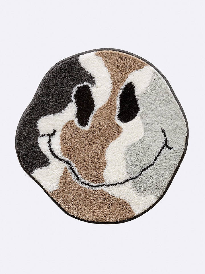 heine home Dywanik łazienkowy w kolorze kremowo-beżowo-antracytowym rozmiar: 50x50 cm