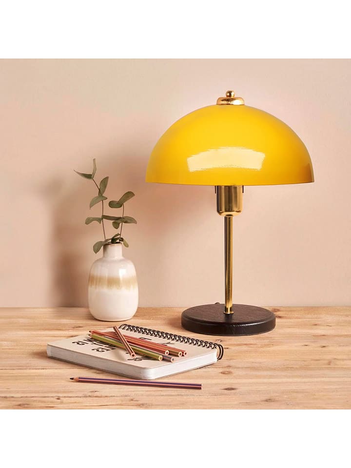 ABERTO DESIGN Lampa stołowa w kolorze żółto-czarnym - wys. 38 x Ø 23 cm rozmiar: onesize