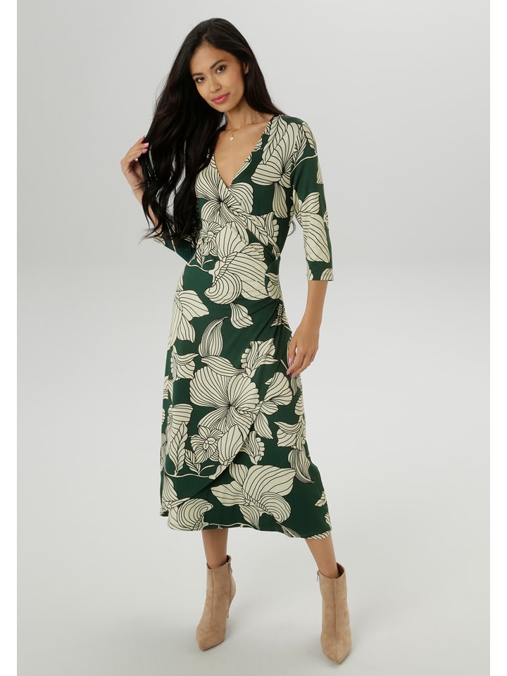 Aniston Sukienka w kolorze jasnozielono-zielonym rozmiar: 42