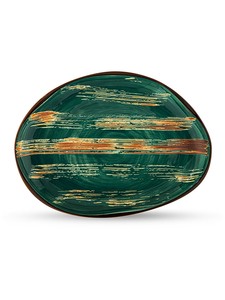 Wilmax Talerz w kolorze zielonym do serwowania - 33 x 24,5 cm rozmiar: onesize