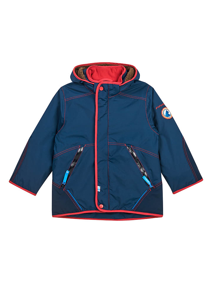 finkid Kurtka zimowa "Talvinen Husky" w kolorze niebieskim rozmiar: 90/100