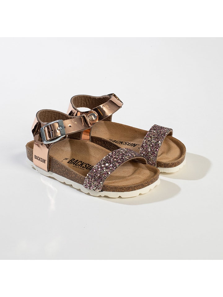 BACKSUN Sandały "Shangri" w kolorze różowozłotym rozmiar: 24