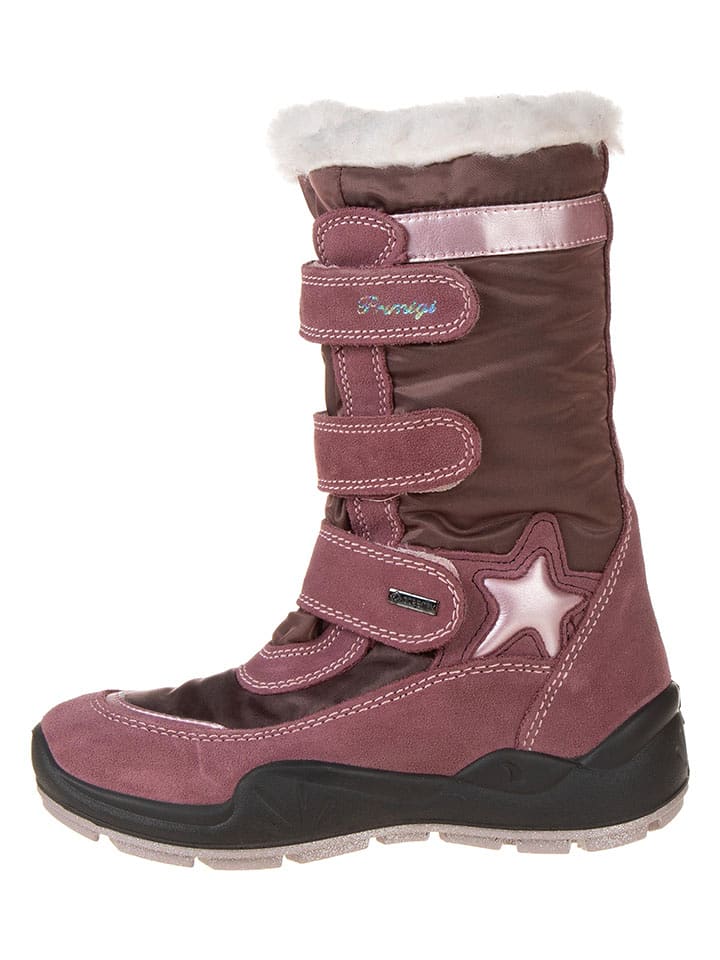 Primigi Skórzane kozaki zimowe "Winger" w kolorze fioletowym rozmiar: 36