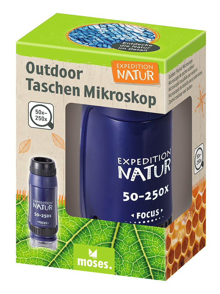 moses. Outdoorowy mikroskop kieszonkowy "Expedition Natur" - 6+ rozmiar: onesize