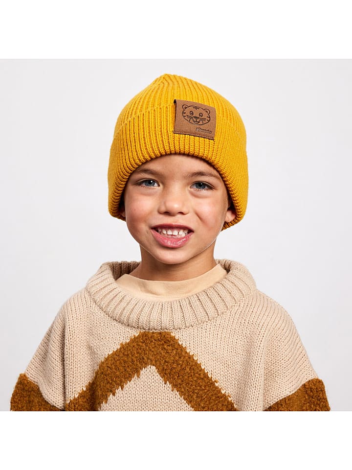 Affenzahn Czapka "Tiger" w kolorze żółtym rozmiar: 41 cm - 52 cm