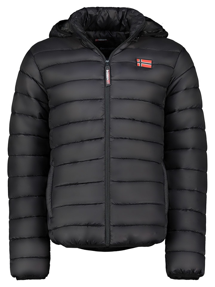 Geographical Norway Kurtka pikowana "Amigoglerc Hood" w kolorze czarnym rozmiar: XXL