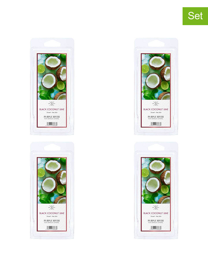 Purple River Woski zapachowe (4 szt.) "Black Coconut Lime'' - 4x 50 g rozmiar: onesize