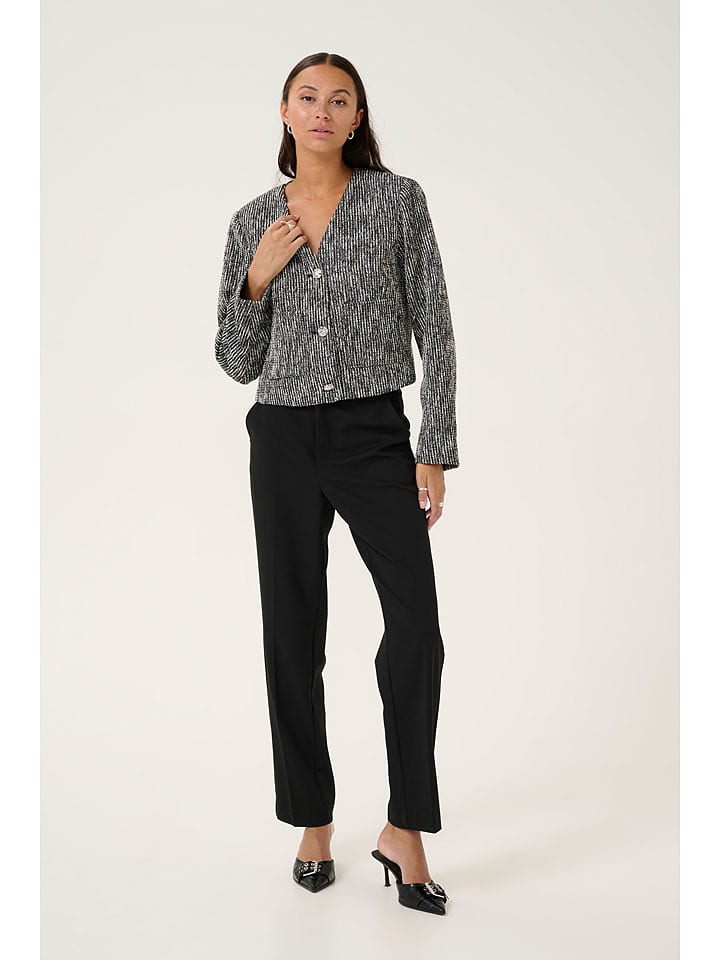 Kaffe Blezer "Minella" w kolorze czarno-białym rozmiar: 44