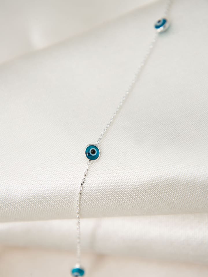 Lodie Silver Srebrny naszyjnik z elementami ozdobnymi - dł. 43 cm rozmiar: onesize