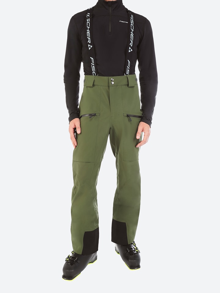 Fischer Spodnie narciarskie "Mountain Vojager" w kolorze khaki rozmiar: XL