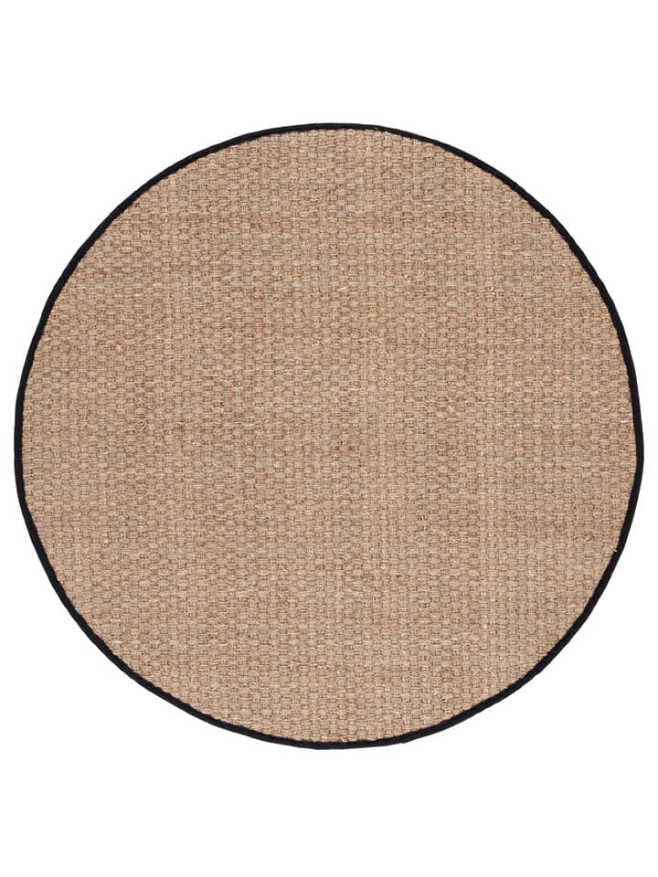 Safavieh Dywan w kolorze beżowo-czarnym z trawy morskiej rozmiar: 122x122 cm