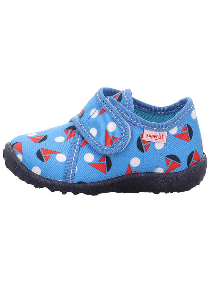 superfit Kapcie "Spotty" w kolorze niebiesko-czerwono-białym rozmiar: 26