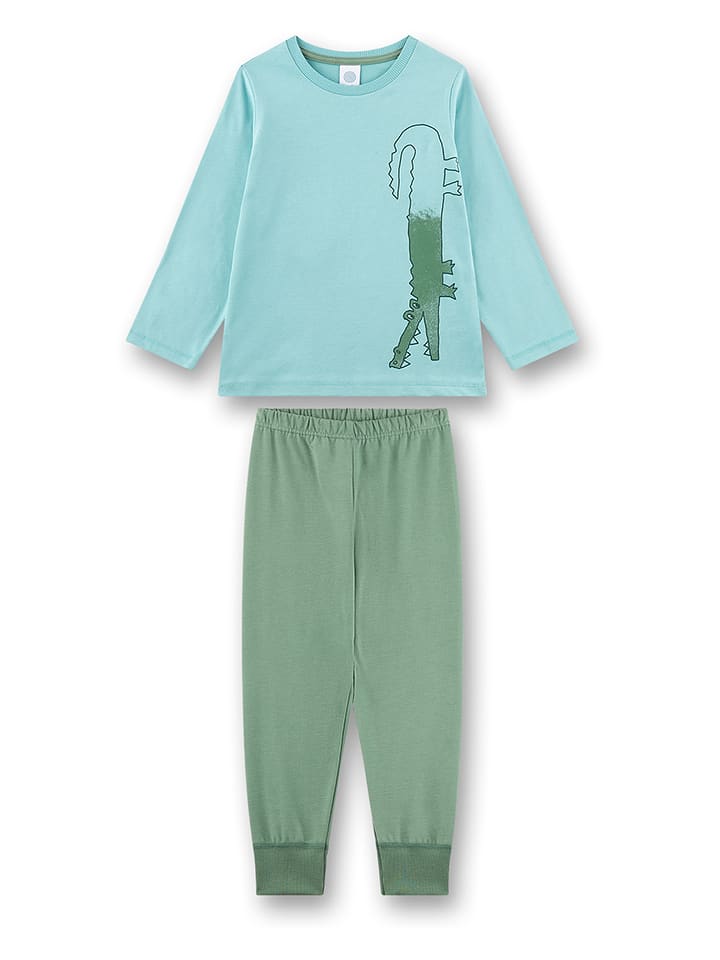 Sanetta Piżama w kolorze błękitno-zielonym rozmiar: 116