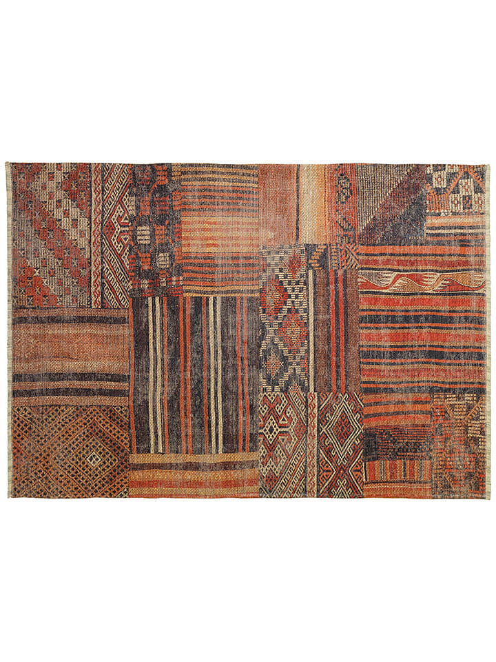 deco Rugs & Carpet Dywan "Ambiente" w kolorze niebiesko-czerwono-brązowym rozmiar: 57x90 cm