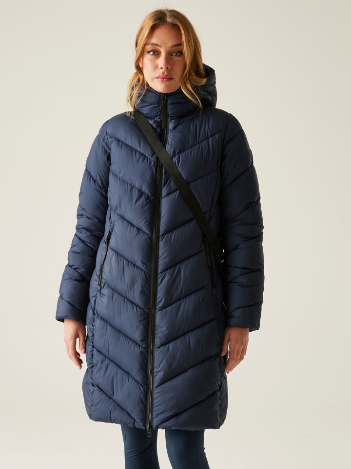 Regatta Płaszcz pikowany "Anita" w kolorze granatowym rozmiar: 34