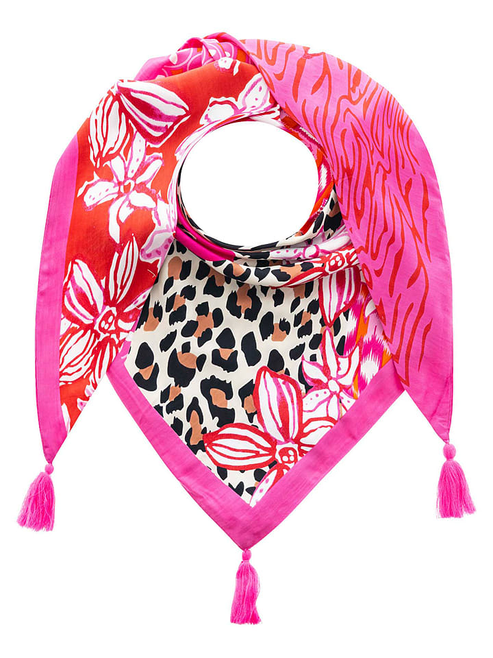 Zwillingsherz Chusta trójkątna w kolorze różowym - 200 x 95 cm rozmiar: onesize