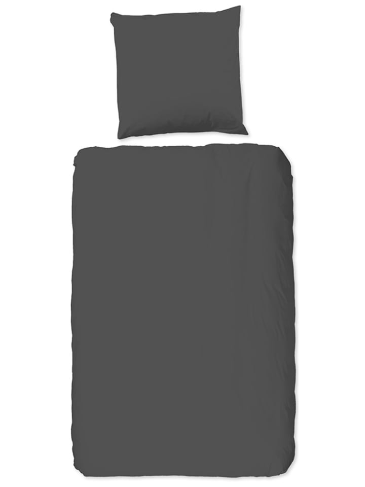 Hip Komplet pościeli satynowej w kolorze szarym rozmiar: 135x200 cm