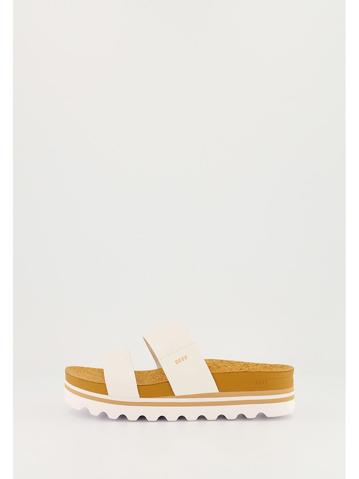 Reef Klapki w kolorze jasnobrązowo-białym rozmiar: 38