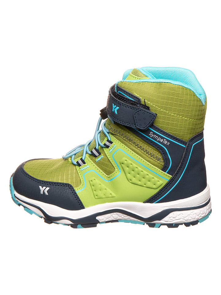Lurchi Botki zimowe "Lando" w kolorze zielono-niebieskim rozmiar: 38