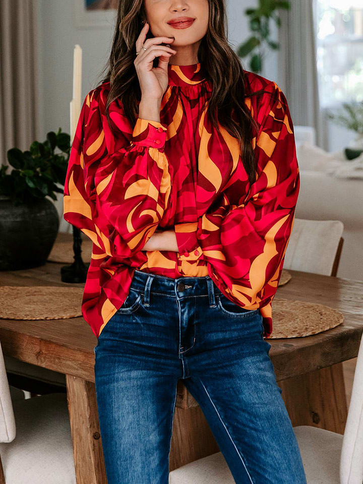 Milan Kiss Bluzka w kolorze czerwonym rozmiar: L