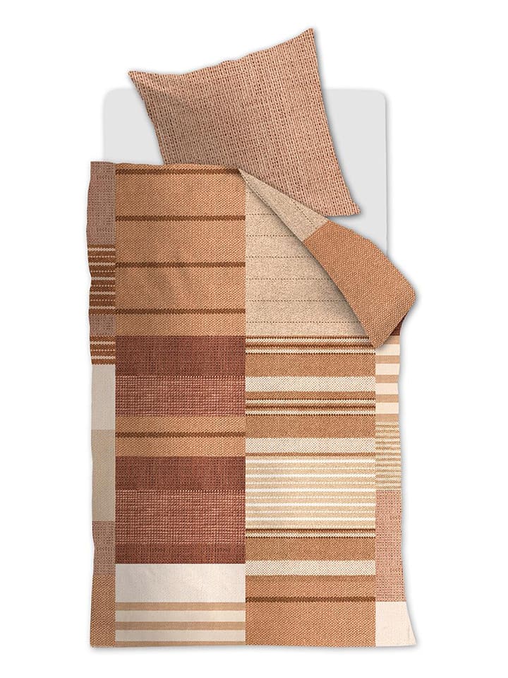 Beddinghouse Komplet pościeli renforcé "Oliver" w kolorze pomarańczowym rozmiar: 155x220 cm