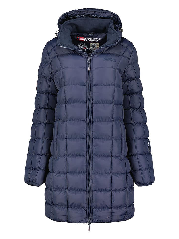 Geographical Norway Płaszcz pikowany "Babette" w kolorze granatowym rozmiar: onesize