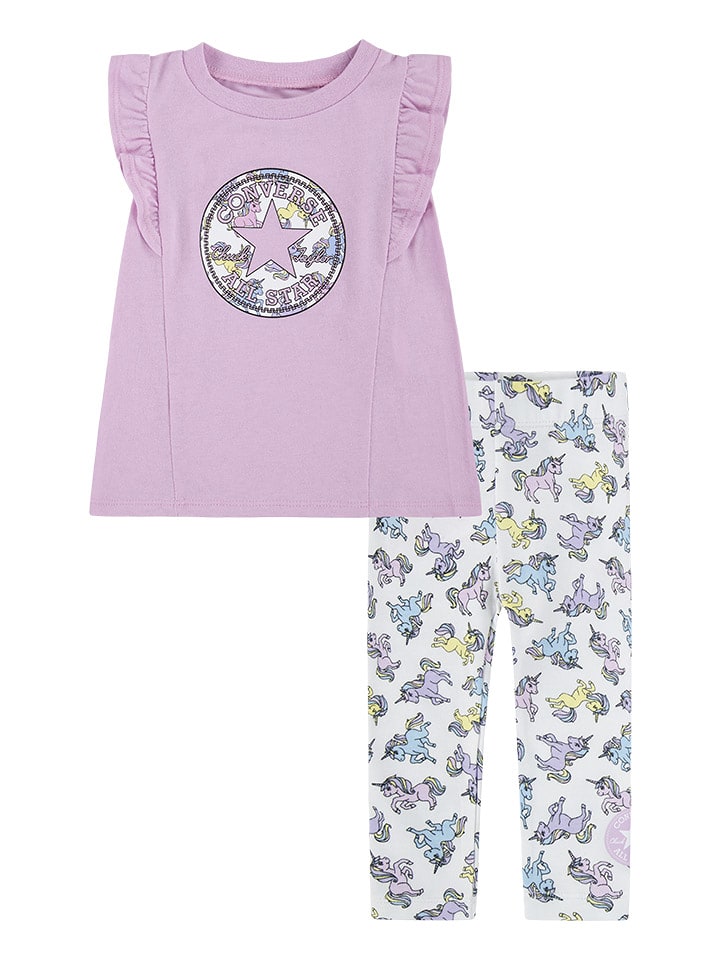 Converse 2-częściowy zestaw w kolorze jasnoróżowym rozmiar: 98/104