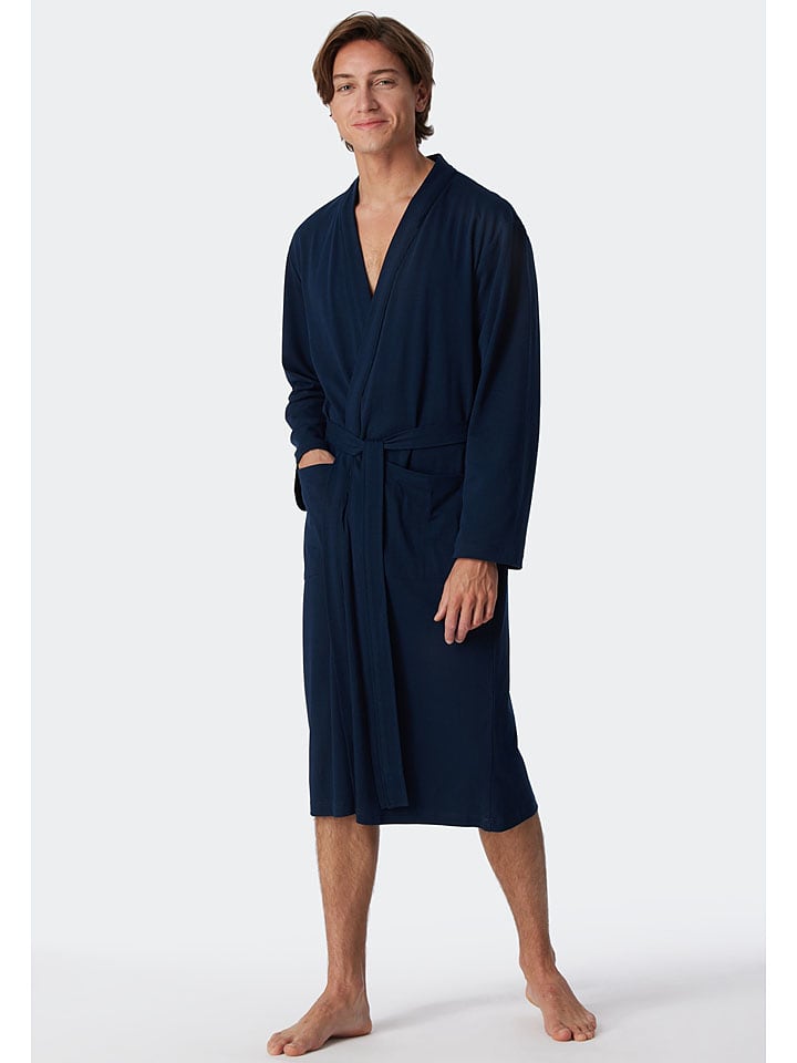 Schiesser Szlafrok w kolorze granatowym rozmiar: M