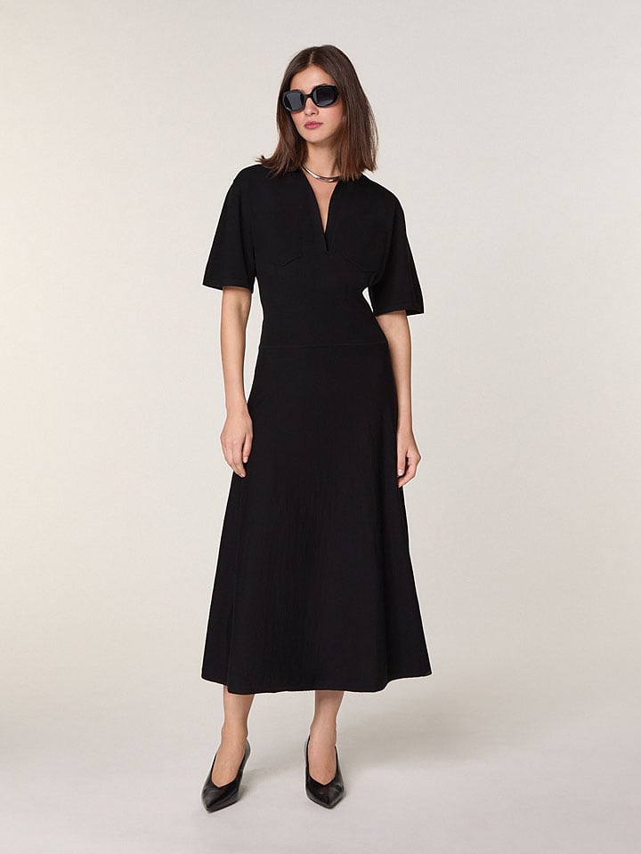 Rodier Wełniana sukienka w kolorze czarnym rozmiar: L