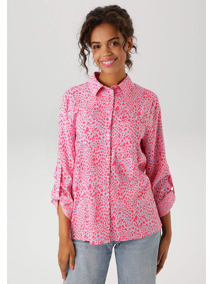 Aniston Bluzka w kolorze różowo-błękitnym rozmiar: 46