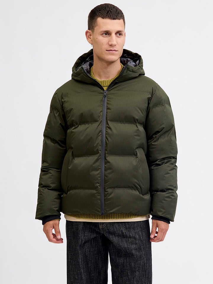 Jack & Jones Kurtka pikowana "Kaito" w kolorze khaki rozmiar: L