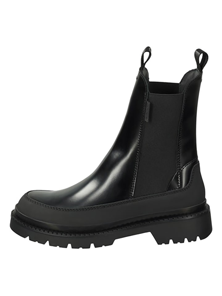 GANT Footwear Skórzane sztyblety "Prepnovo" w kolorze czarnym rozmiar: 37