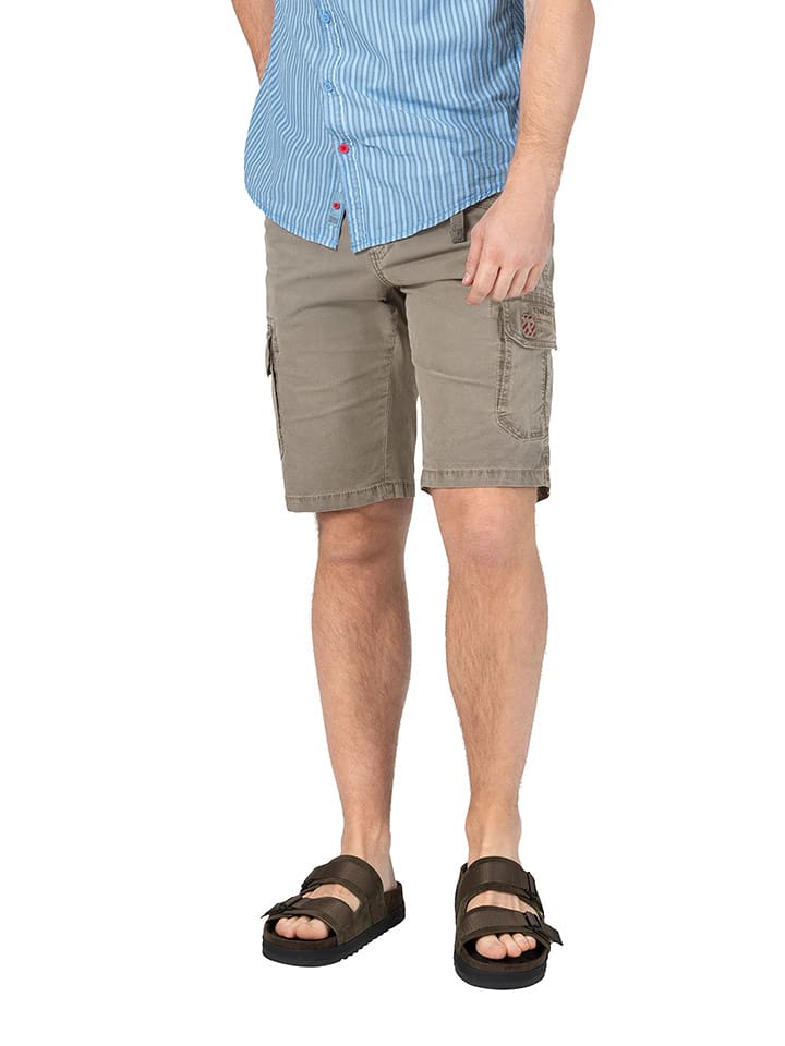 Timezone Szorty dżinsowe "Ryker" - Regular fit - w kolorze szarobrązowym rozmiar: W29