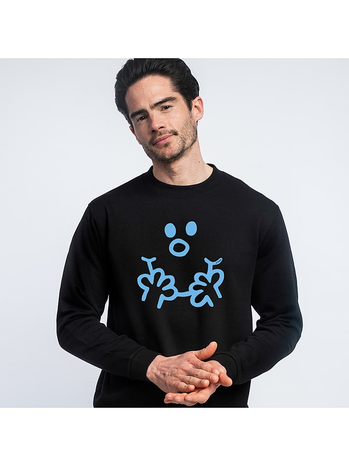 WOOOP Bluza "Visage Monsieur" w kolorze czarnym rozmiar: XL