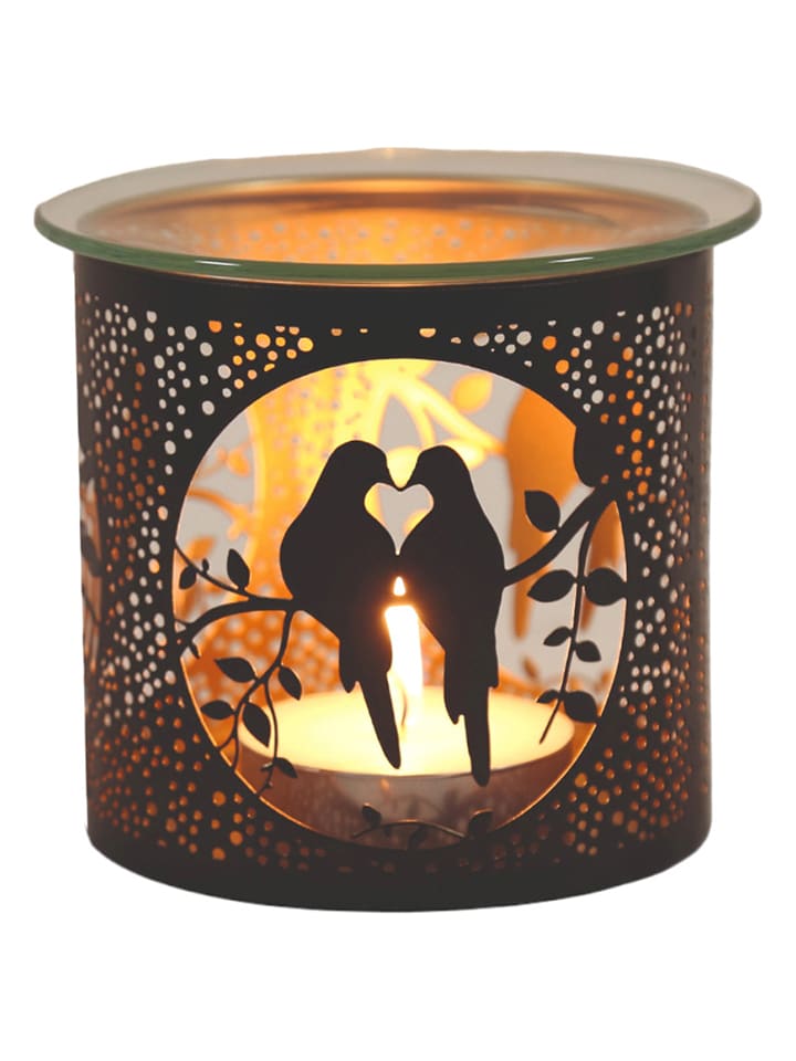 Woodbridge Kominek "Doves" w kolorze złoto-czarnym - wys. 10 x Ø 10,5 cm rozmiar: onesize