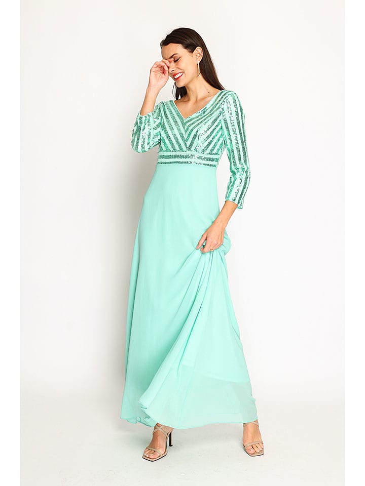 ASSUILI Sukienka w kolorze jasnozielonym rozmiar: 42