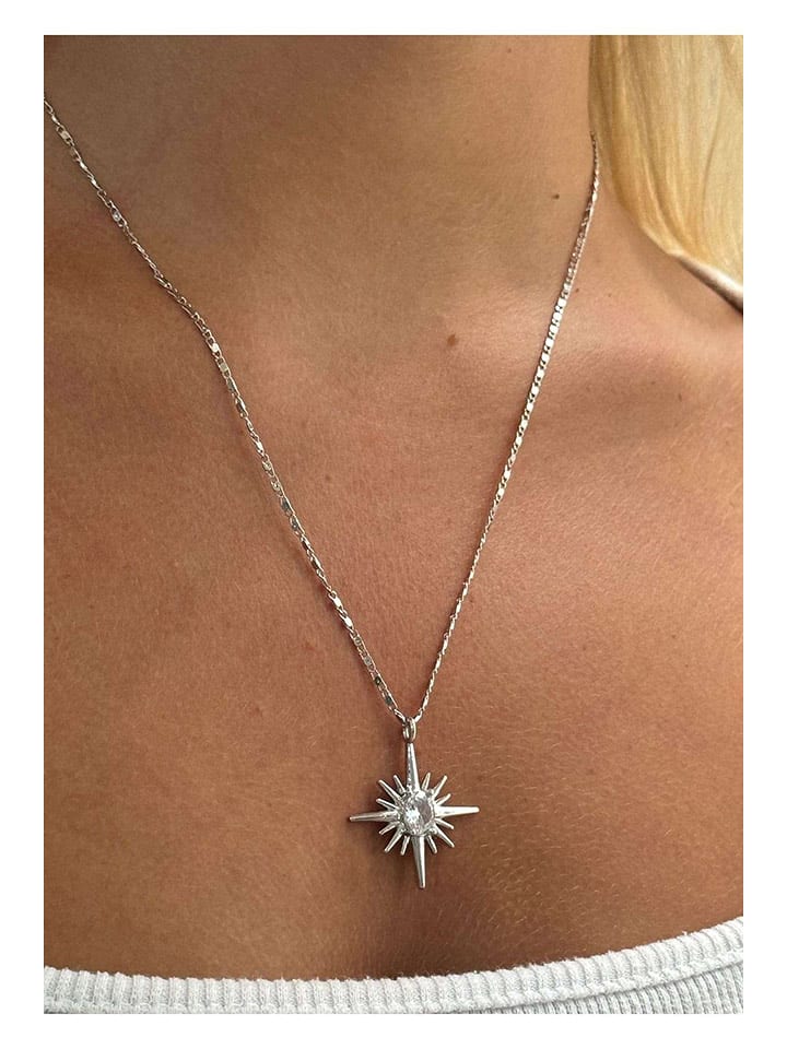 Lodie Silver Naszyjnik z elementem ozdobnym - dł. 50 cm rozmiar: onesize