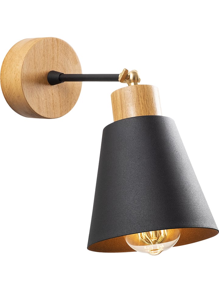 Opviq Lampa ścienna w kolorze jasnobrązowo-czarnym - wys. 25 cm rozmiar: onesize