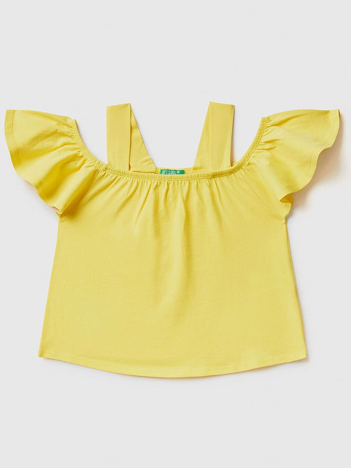 Benetton Koszulka w kolorze żółtym rozmiar: 122