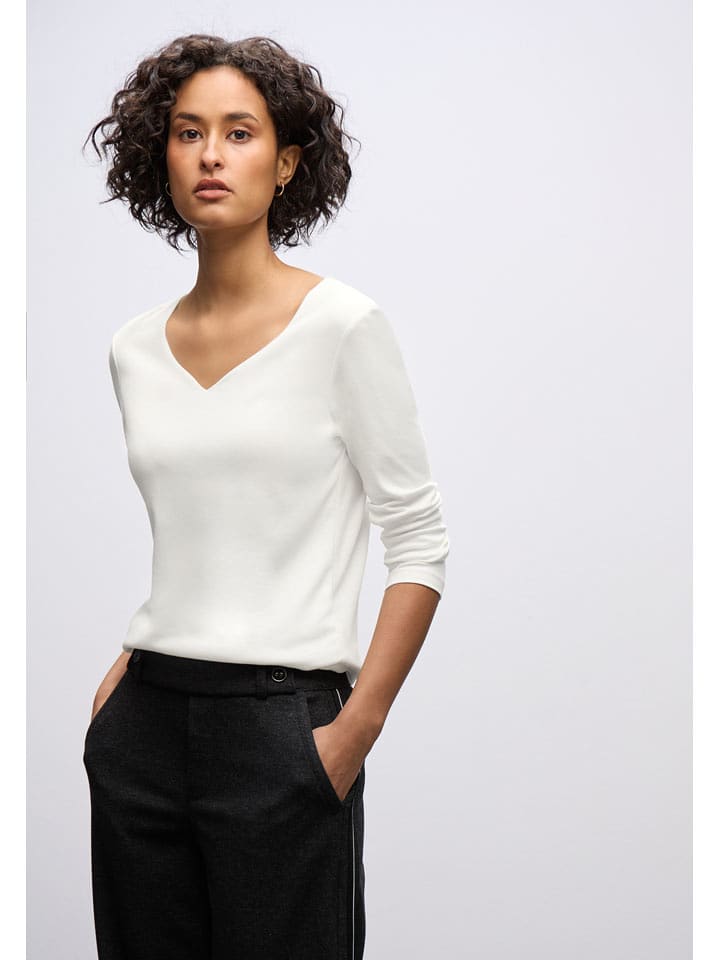 Street One Koszulka w kolorze białym rozmiar: 36