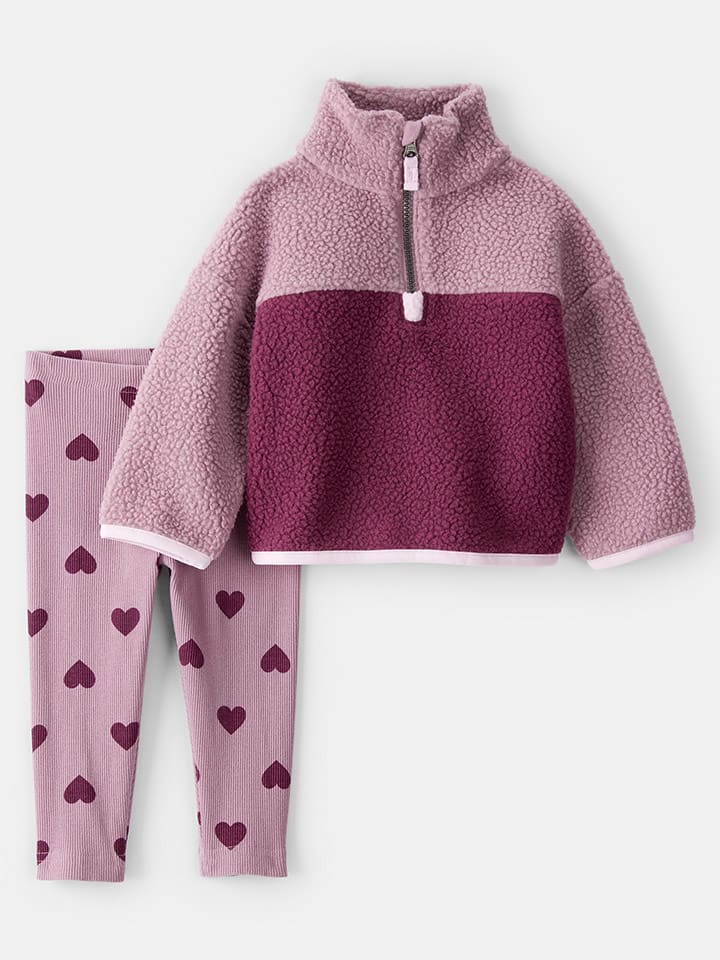 carter's 2-częściowy zestaw w kolorze fioletowym rozmiar: 80