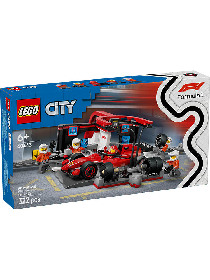 LEGO LEGO® City: F1®: Pit Stop with Pit Crew and Ferrari Race Car - 6+ rozmiar: onesize