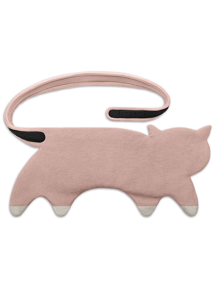 Leschi Poduszka w kolorze jasnoróżowym z organicznymi ziarnami na brzuch i plecy rozmiar: onesize